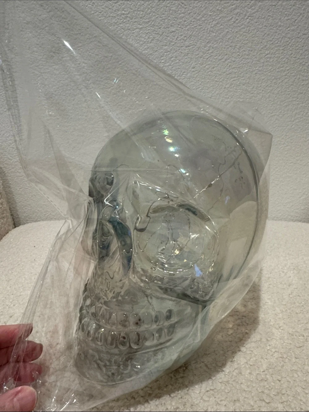 Luster Glass LED Skull  - LUX Halloween decor